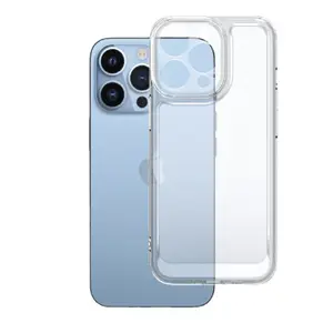 Per Iphone 15 Case, trasparente 1.5mm cristallina TPU custodia posteriore per iPhone 11 12 13 14 15 Pro Max