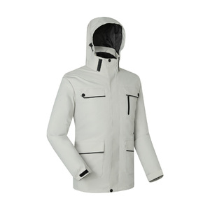 เสื้อแจ็คเก็ตกันลมแบบ 2 in 1 สำหรับกิจกรรมกลางแจ้ง  แบบ unisex พร้อมซับในขนแกะที่ถอดออกได้ สำหรับฤดูใบไม้ร่วง ฤดูหนาว และการปีนเขา - Product Image 1