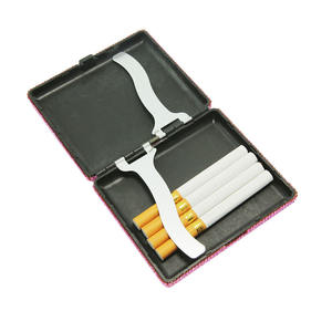 販促用ビジネスギフト喫煙者用シガレットケース男性用ブリングクリスタルシガレットホルダーケースボックス容量ポータブルギフト - Product Image 3