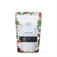 Bolsa de Plástico con Cierre Hermético, Impresa Personalizada, Blanca Mate, para Alimentos, Reutilizable, para Té de Bayas Silvestres 100g