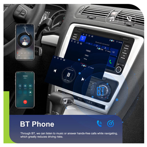Autoradio Android Podofo 8'' 4+64G CarPlay/Android Auto sans fil GPS WIFI BT FM RDS pour Skoda Octavia II/MK2 /Yeti/Rapid - Product Image 4