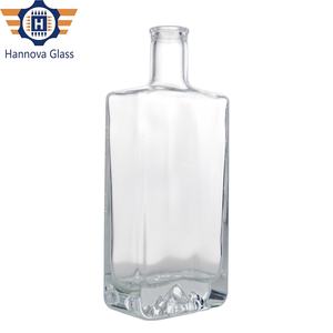 จุกแก้ว500มล. ขวดแก้วหินเหล็กไฟพื้นภูเขาสำหรับจินรัมวิสกี้ผลิตจากโรงงาน - Product Image 5