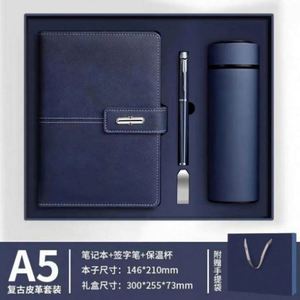 Wholesale Corporate Printed Leather PP Fabric Cover <b>Notebook</b> Gift <b>Sets</b> Bottle Customizable Luxury A3 Diary Box Pen USB - Product Image 5