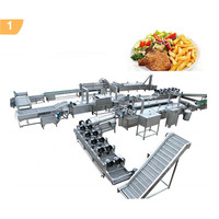Energiezuinige automatische productielijn voor aardappelchips, complete verwerkingslijn met wassen, schillen en snijden