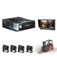 Système DVR mobile AI 8 canaux DSM BSD avec WiFi et stockage HDD, caméras CCTV pour chariot élévateur, enregistreur GPS pour véhicule mobile