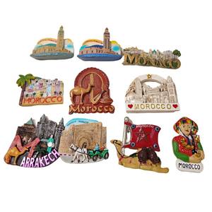 Imán de nevera de Marruecos con diseño de arquitectura de superficie, recuerdo de viaje, suvenir, letra a mano, fuerza magnética - Product Image 5