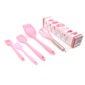 Accessoires pour la maison et la cuisine, ensemble de spatules de cuisine <span class=keywords><strong>pas</strong></span> <span class=keywords><strong>cher</strong></span>, résistant à la chaleur, 5 pièces, ustensiles de cuisine en silicone alimentaire - Product Image 6