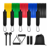 Bandas de Resistencia de Látex de Alta Calidad, 11 Piezas, para Ejercicio en Casa, Entrenamiento de Alta Resistencia, Fisioterapia, Moldear el Cuerpo, Time-Create