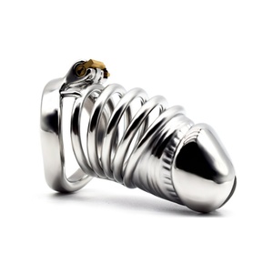 FRRK-55 Fabricante Mayorista de Juguetes Sexuales para Adultos de China, Dispositivo de Castidad Masculino de Metal, Anillos Metálicos, Bloqueo de Pene para Hombres Gay - Product Image 3
