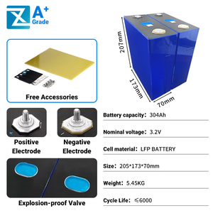 6000 chu kỳ có thể sạc lại pin năng lượng lưu trữ <span class=keywords><strong>Lithium</strong></span> Ion pin tế bào 304ah 314ah 340ah EV LiFePO4 - Product Image 2