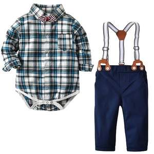 Productos de Seguridad a Precio de Mayoreo, Conjunto de Camisas y Overoles de Moda para Bebés Niños de AliExpress - Product Image 3