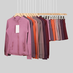 ชุดออกกำลังกายผู้หญิง 2 ชิ้น ป้องกันรังสียูวี ระบายอากาศได้ดี ยืดหยุ่นสูง เสื้อแขนยาวแบบมีซิป แจ็คเก็ต และกระโปรงกีฬาเทนนิส - Product Image 3