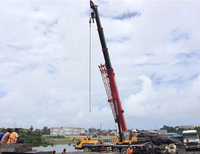 Grue de levage hydraulique pliable montée sur camion SPK8500, capacité 3300 kg, moment 7,6 tm, distance de travail 9,6 m, garantie 1 an, MOQ 1