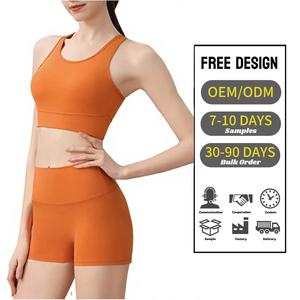 <span class=keywords><strong>Reggiseno</strong></span> <span class=keywords><strong>Sportivo</strong></span> da Donna Traspirante con Logo Frontale, Supporto Elevato, Stile Racerback, per Yoga e Palestra, Antiurto, Taglie Forti, in Spandex/Nylon - Product Image 1