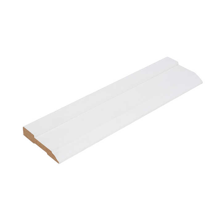 custom modern white primed wood waterproof pine baseboard cover mdf ...