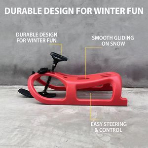 Motoneige en plastique pour enfants, lisse et facile à glisser, sûre et stable, un outil magique pour s'amuser sur la glace et la neige en plein air - Product Image 6