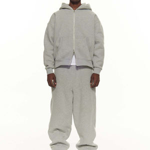 Custom Oversized Unisex Sweatshirt <strong>Tracksuit</strong> Zip up Hoodies and Sweat Pants Set <strong>Tracksuit</strong> Sportswear for Sweatsuit Men - Product Image 1