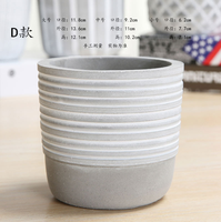 Pot de fleurs de jardin décoratif personnalisable, moderne et contemporain, en ciment, de forme carrée, sculpté à la main