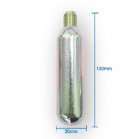 Cylindre de cartouche de CO2 en acier 38g 48cc 50cc basse pression pour veste airbag moto et équitation