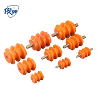 Colonne isolante industrielle en résine époxy pour barres omnibus en cuivre IP65 10A 380V 50/60Hz, isolateur jaune à fixation par vis pour distribution