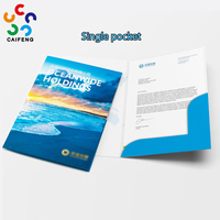 Carpetas de Presentación Personalizadas A4 de Papel Recubierto de 300 g/m² y Estuche para Tarjetas de Visita con Impresión Personalizada, Acabado Brillante y Logotipo Grabado en Oro o Plata