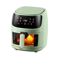 Friteuse à air numérique intelligente 8L avec écran tactile, antiadhésive, pour cuisine domestique, facile à utiliser, personnalisable avec logo du fabricant