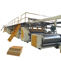 Línea de Producción de Cartón Corrugado de Alta Velocidad de 3/5/7 Capas, Máquina Corrugadora Automática para Fabricación de Cajas