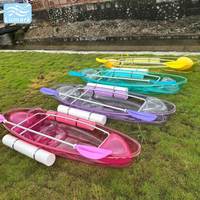 Sac flottant latéral transparent pour kayak en cristal coloré avec pagaie double pour la plage, vente en gros depuis la Chine, certifié CE Lumark