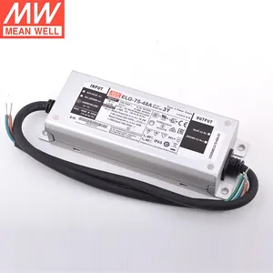 Waterproof Meanwell Triac Dimmable Led Driver ELG Series 40w 50w 60w 75w 100W 150W 200W 240W 300W Output 12v 24v 36v 48v