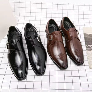 Zapatos de Cuero de Alta Calidad Hechos a Mano Profesionales para Vestir de Negocios o Bodas, Cómodos, Transpirables, de Piel de Vacuno Pura con Suela de Goma - Product Image 6