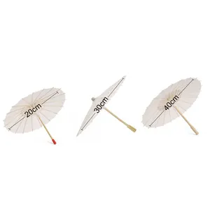 Payung hujan Tiongkok payung kertas bambu dekorasi pernikahan DIY properti tari payung pemotretan