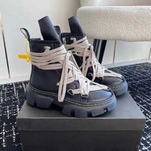 Chaussures de sport décontractées en cuir véritable de qualité supérieure, élégantes pour hommes et femmes, confortables avec des semelles épaisses - Product Image 1