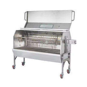 Asador de Carbón Motorizado para Exteriores con Cubierta, Estilo Spartan, con Recubrimiento en Polvo Moderno y Lujoso, Venta de Fábrica - Product Image 2