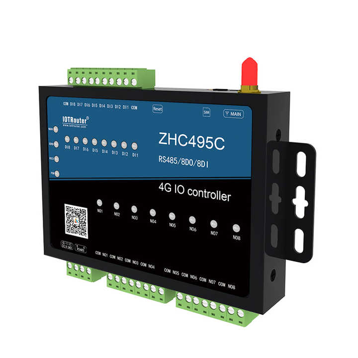4G Modbus ağ geçidi JSON MQTT RS485 8 port DI/Modem uzaktan kumanda ve ...