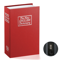 Coffret Cadeau Enfant : Mini Coffre-Fort Livre Secret Dissimulé en Acier Robuste pour Intérieur/Extérieur, Maison/Bureau avec Serrure à Combinaison/Clé