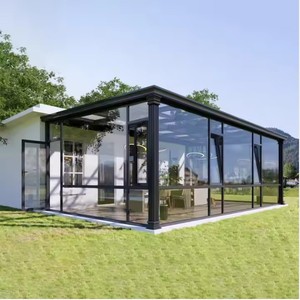 Andexin <span class=keywords><strong>Solarium</strong></span> Quatre Saisons Aluminium Solaires Maisons en verre Jardin Verre Véranda Maisons en aluminium - Product Image 3