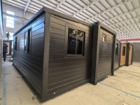 Maison conteneur extensible de 20 pieds à installation facile, fabriquée en Chine, maison préfabriquée modulaire compacte équipée de 3 chambres