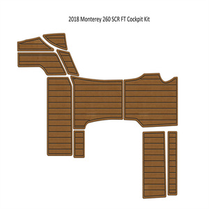 Suelo de PVC EVA tipo teca para yates Monterey 260 SCR FT 2018, moderno, de 12 mm, para exteriores y jardines, fácil instalación con sistema de clic. - Product Image 2