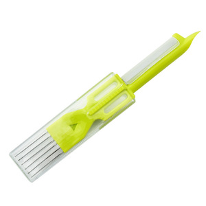 Multi Functional Vegetable Cutter Stainless Steel Onion Slicer With Protective Cover For Shredded Scallions Kitchen Tool - Product Image 5