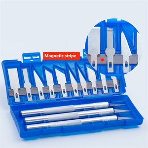 13PCS Precision Cutter Set Exacto Hand Carving <strong>Tool</strong> Arts &amp; Craft <strong>Hobby</strong> Knife Blades for Multi-Purpose Crafts Art <strong>Cutting</strong> <strong>Tools</strong> - Product Image 4