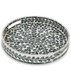 Traditional Handmade Bone Inlay <b>Tray</b> for Snacks <b>Drinks</b> and Home Decor at Low Price Decorative Luxury Look Serving <b>Tray</b> - Product Image 1