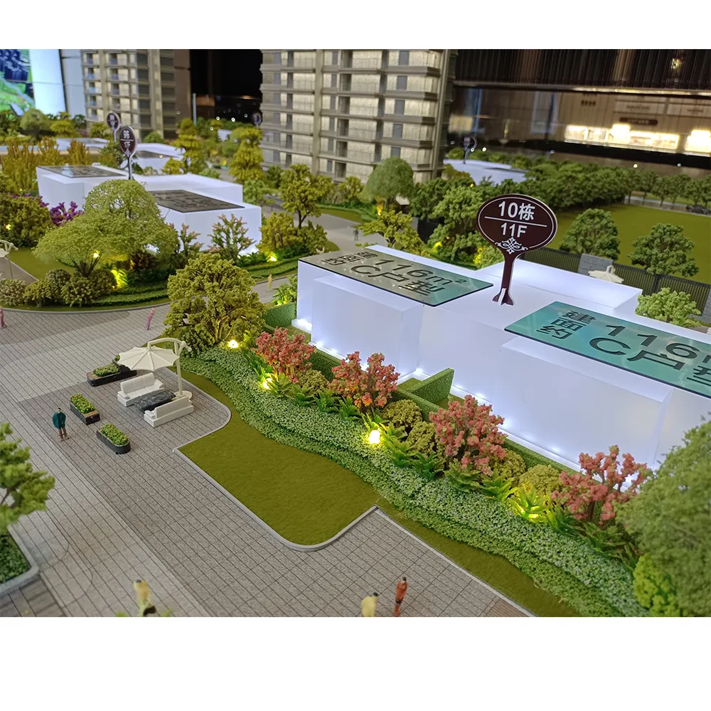 Model manual kualitas tinggi Kereta/model skala arsitektur/model skala arsitektur untuk penjualan pajangan real estate