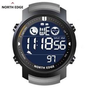 Montre de sport étanche NORTH EDGE pour homme, 50 m, podomètre, chronomètre, moniteur de fréquence cardiaque, bracelet compatible Android et iOS - Product Image 2