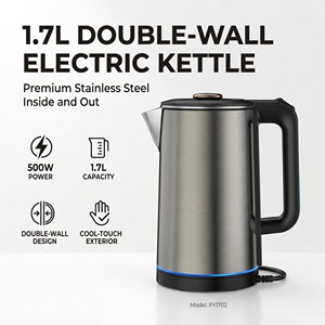 Hot Sale 1.7L Kettle 1500W Stainless Steel 304 Mechanical Control Boil-Dry Hotel Use Portable Hot Sale 1.7l Kett - Product Image 3