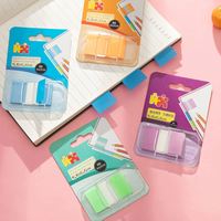 Bloc-notes créatif avec notes adhésives en papier kraft, clip coloré, bloc-notes adhésif pour étudiants avec support en bois