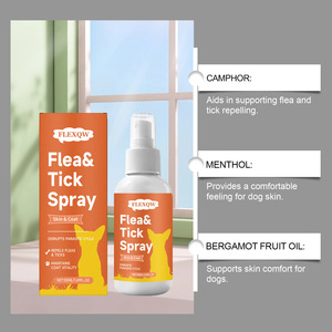 <span class=keywords><strong>Spray</strong></span> anti-parasites externe doux pour chiens et chats, répulsif contre les puces et les tiques, pour l'entretien de la peau en intérieur et en extérieur - Product Image 2