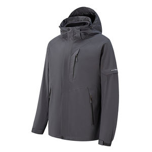<span class=keywords><strong>Veste</strong></span> Safari Hiver Coupe-Vent Imperméable en Toile pour Hommes et Femmes, Épaisse, à Capuche, Réversible, Écologique, 2-en-1 Détachable, Motif Lettres, pour l'Extérieur - Product Image 5