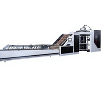 Máquina laminadora automática de alta velocidad de 3/5/7 capas para flautas, máquina eléctrica para pegado y laminación de tableros