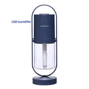 USB High Quality Innovations Portable Air Humidifier Small Projection Free Rotation Humidifier Mini Mist Maker For Home Or Car