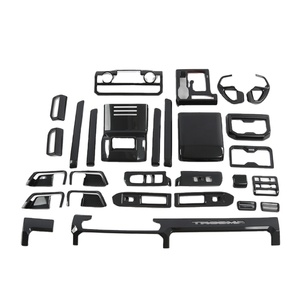 WZXD Carbon Fiber Cover Interior Trim Kit Power <b>Window</b> Switches Door Trim Cup Holder Covers for - Product Image 1